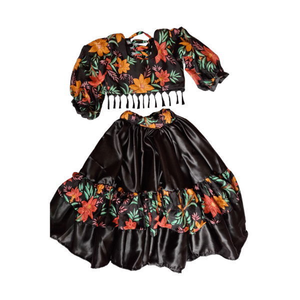 Midnight Bloom Floral Georgette Co-ord Set Midnight Bloom Floral Georgette Co-ord Set