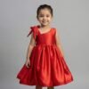 Poppy Red Bow & Shine Dress