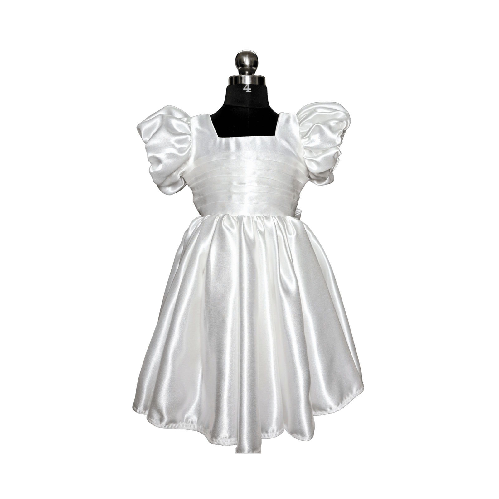 Shimmering Satin Angel Frock