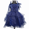 Midnight Bloom Navy Tiered Gala Frock