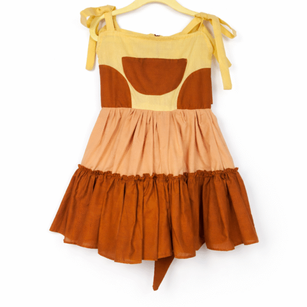 Rustic Charm Tiered Cotton Frock