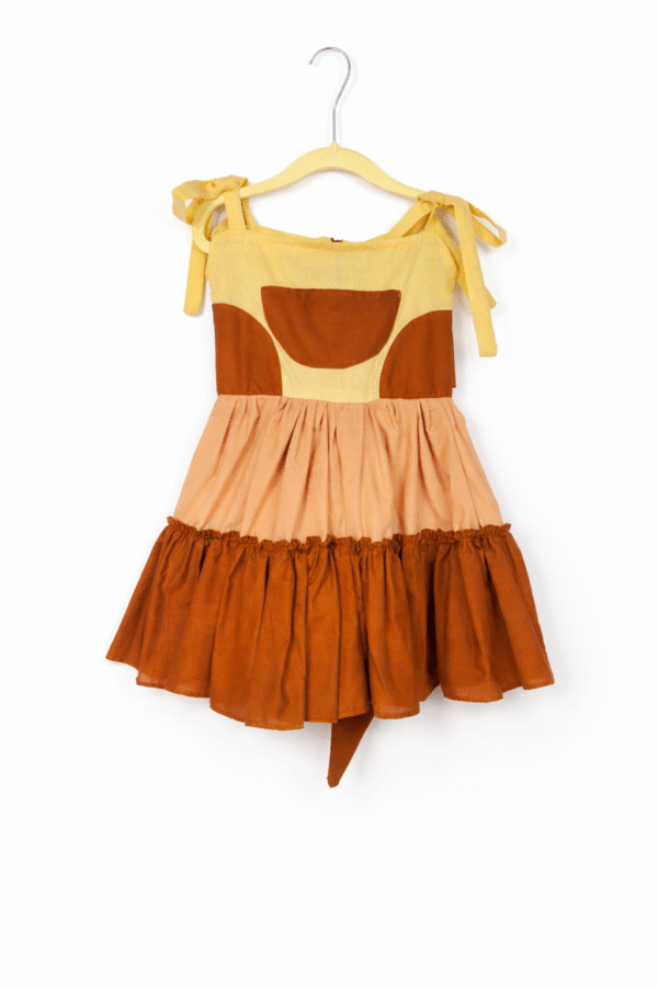 Rustic Charm Tiered Cotton Frock