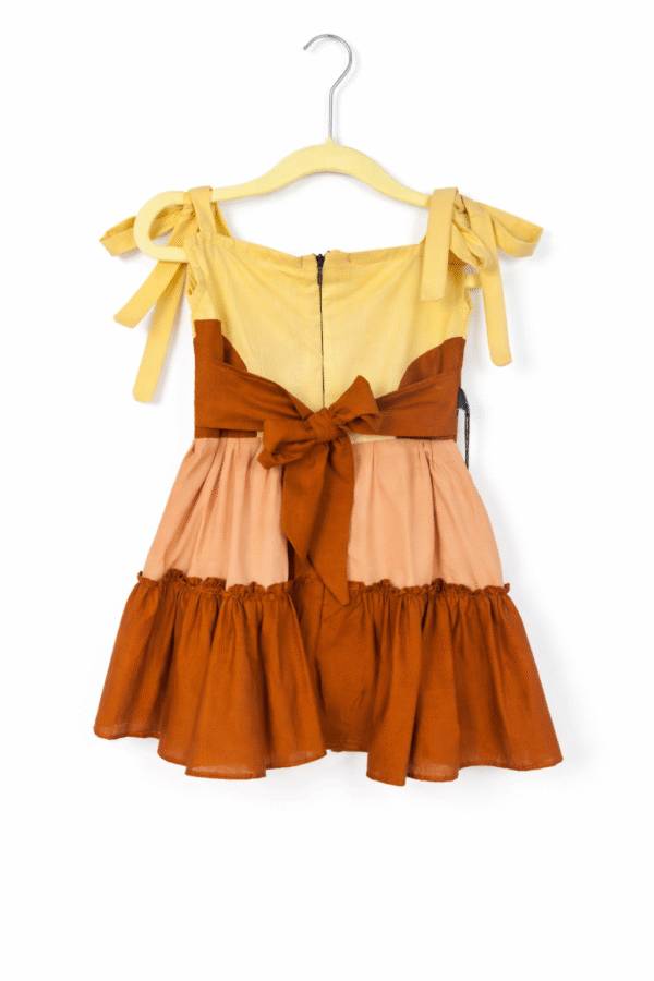 Rustic Charm Tiered Cotton Frock